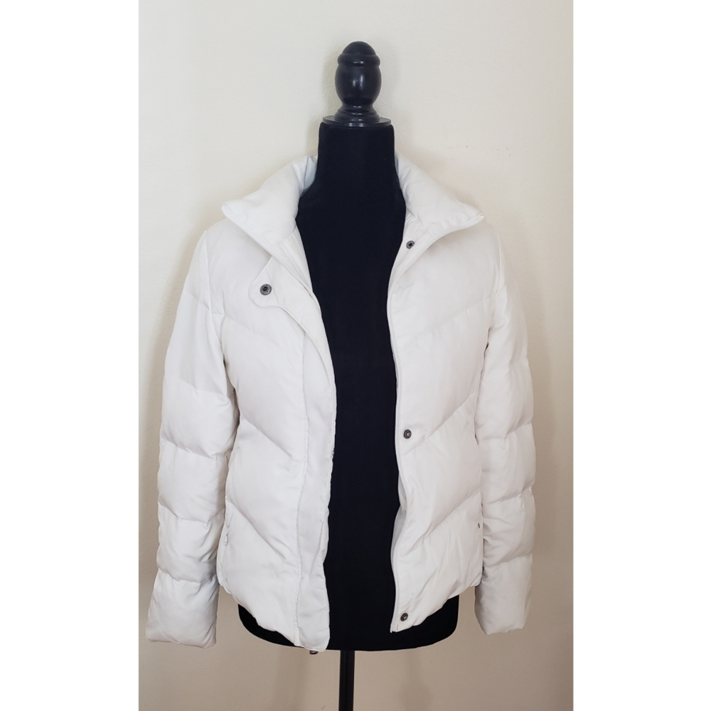 Womans white coat